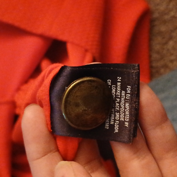 Maeve anthropologie vibrant red quilted shift dress size medium - Picture 11 of 16